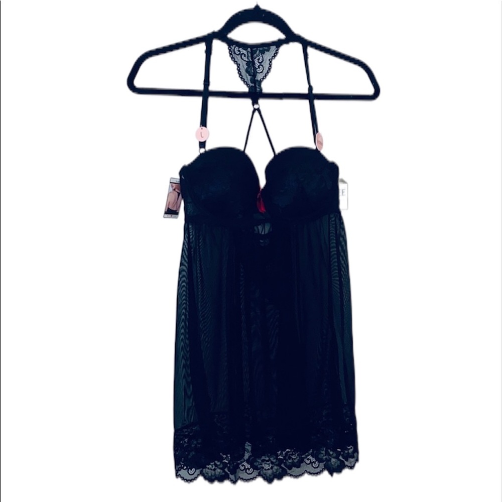 NWT Spree Intimates: Lg Sexy Black Lingerie Slip